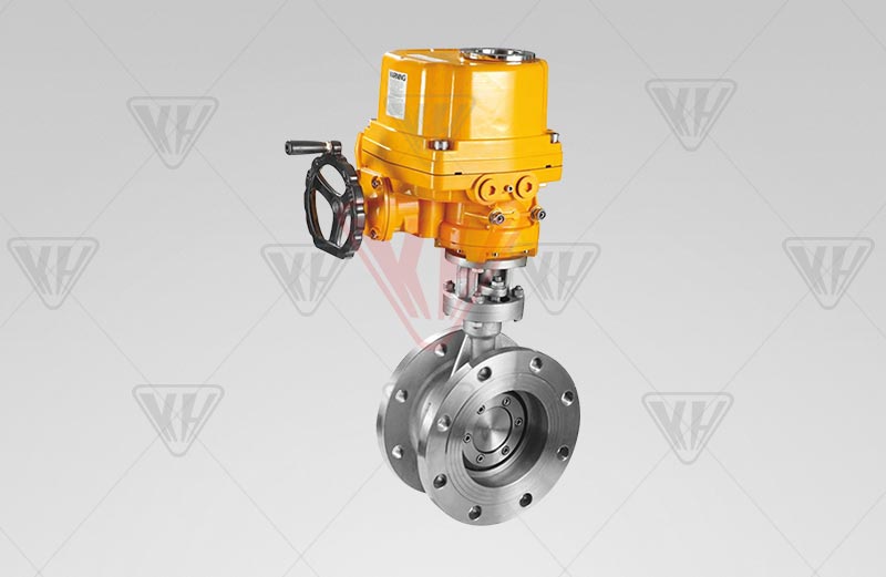 Electric flanged butterfly valve